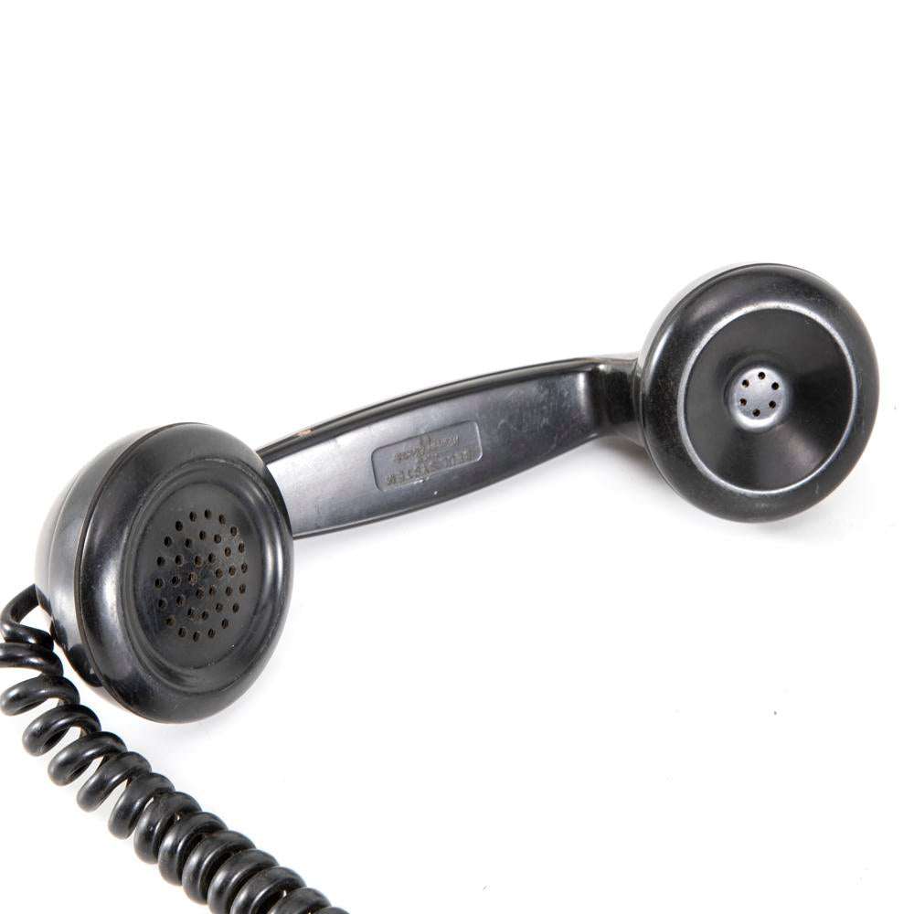 Black Rotary 1940's Wall Phone