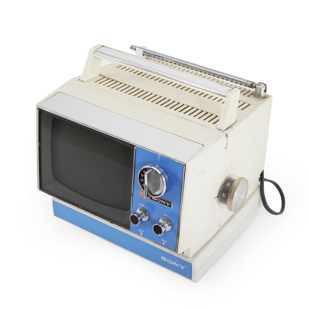 Blue Small Sony Television