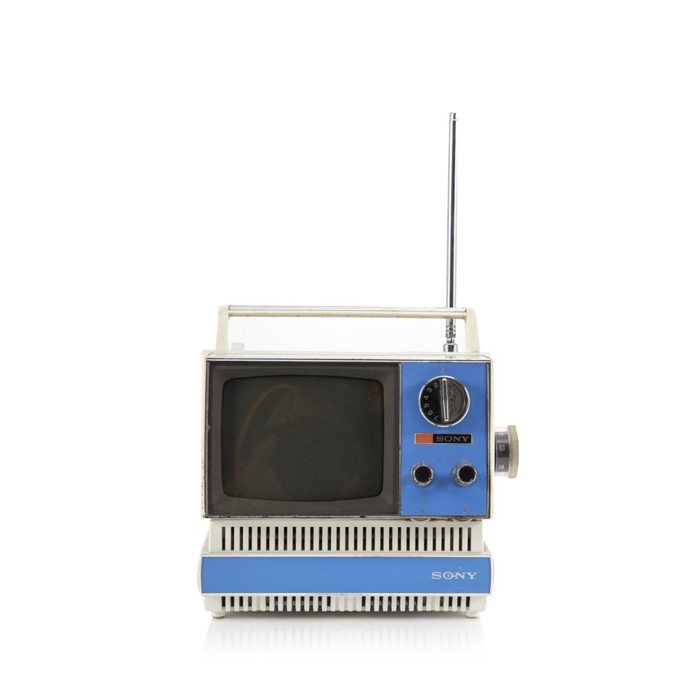 Blue Small Sony Television