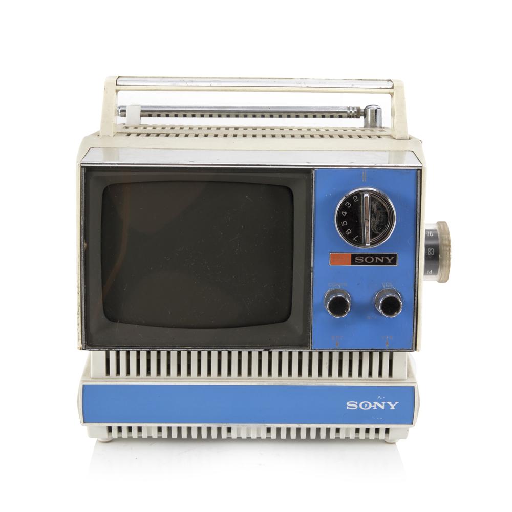 Blue Small Sony Television