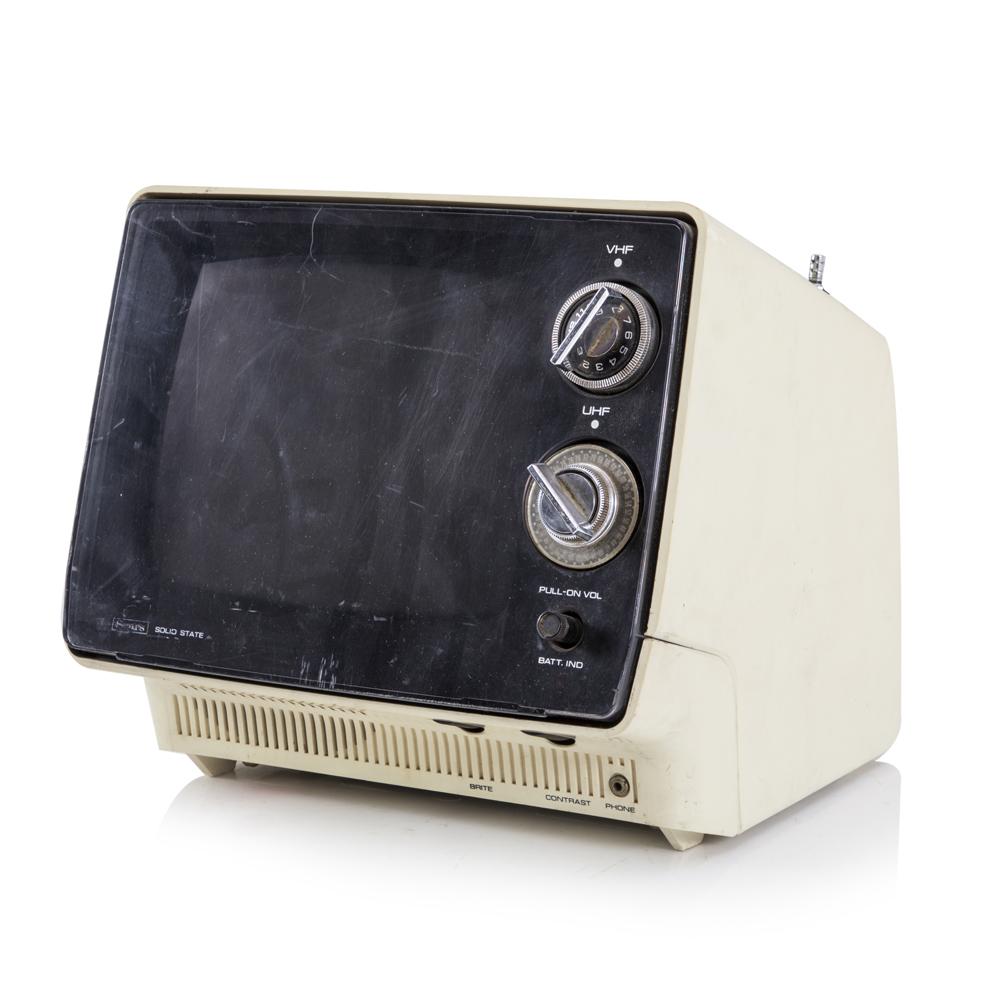 Off-White Sony Portable Television