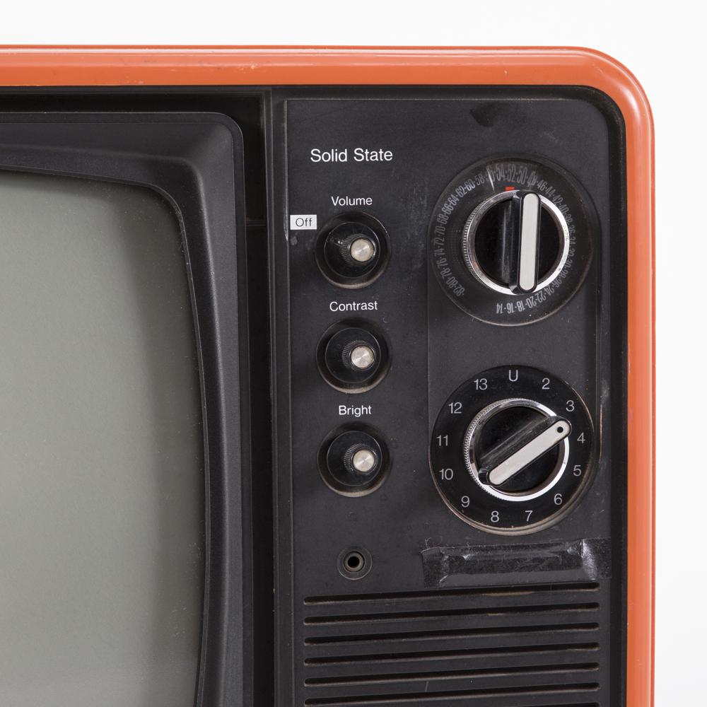 Orange Panasonic Vintage Television