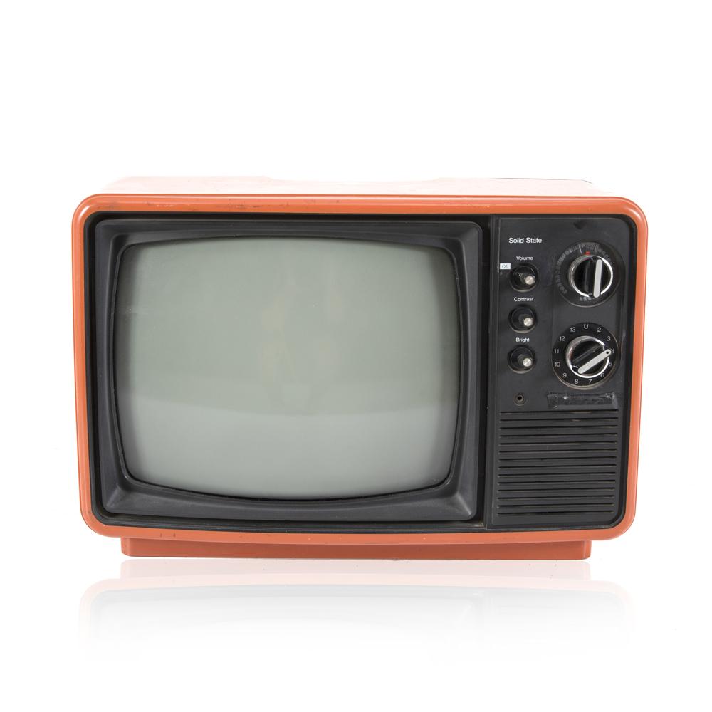 Orange Panasonic Vintage Television