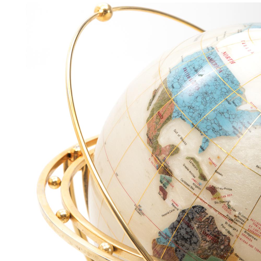 Gold Marble Floor Globe