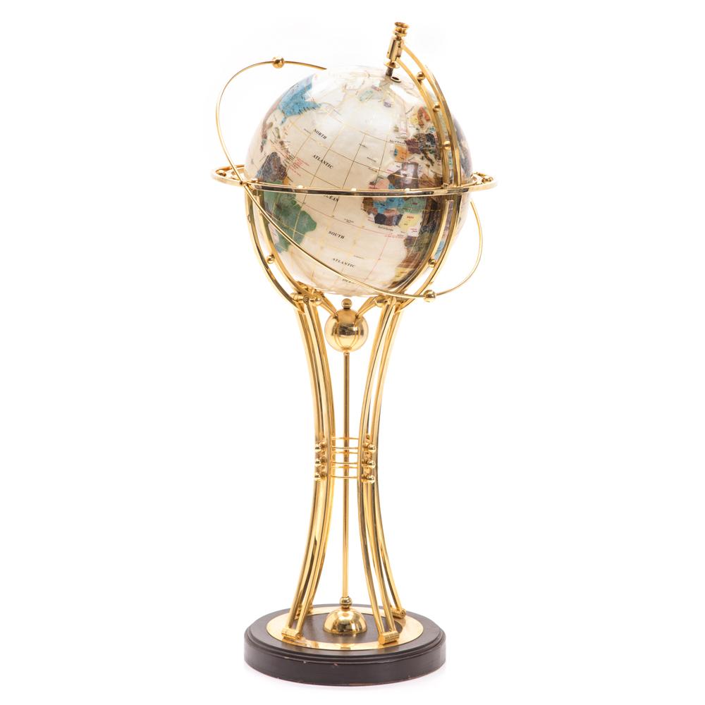 Gold Marble Floor Globe