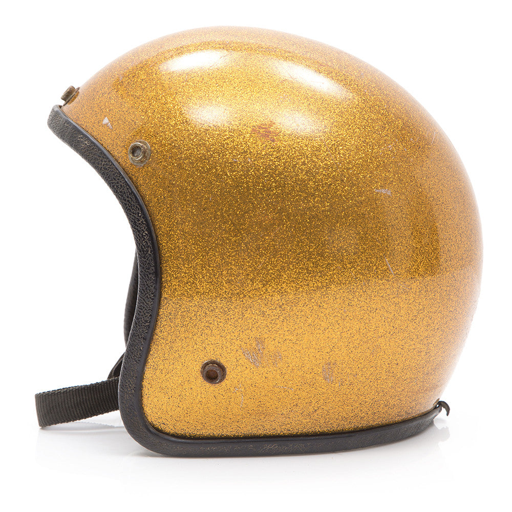 Helmet - Gold Sparkles