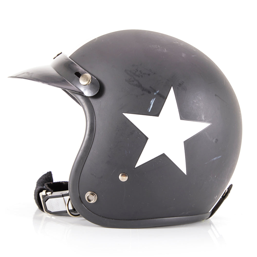 Black Motorcycle Helmet