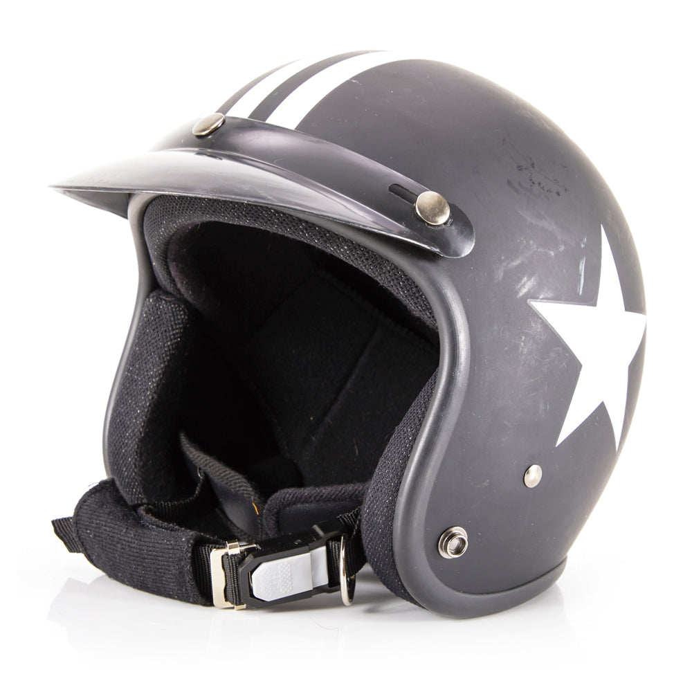 Black Motorcycle Helmet