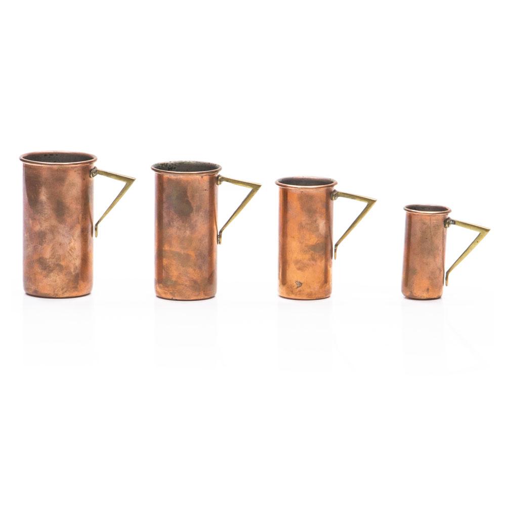 Copper Espresso Mugs - Set of 4