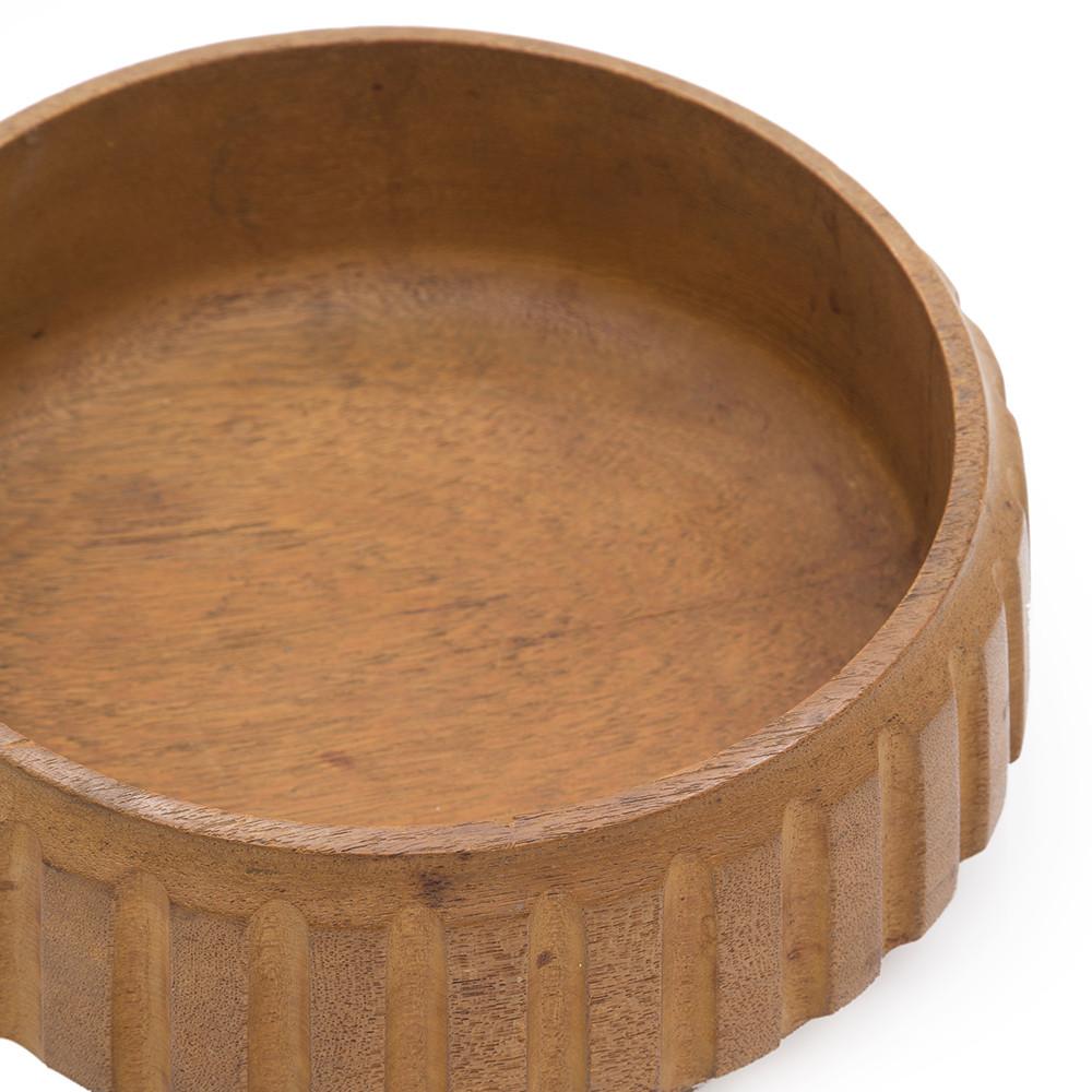 Danish Wood Wide Serving Bowl
