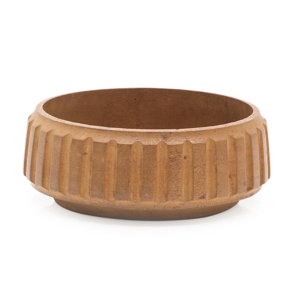 Danish Wood Wide Serving Bowl