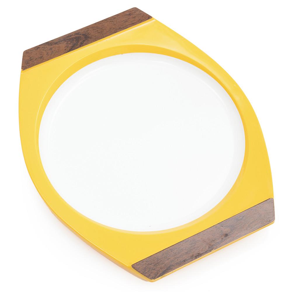 Yellow - Orange - Green Plate Holders w Wood Handles