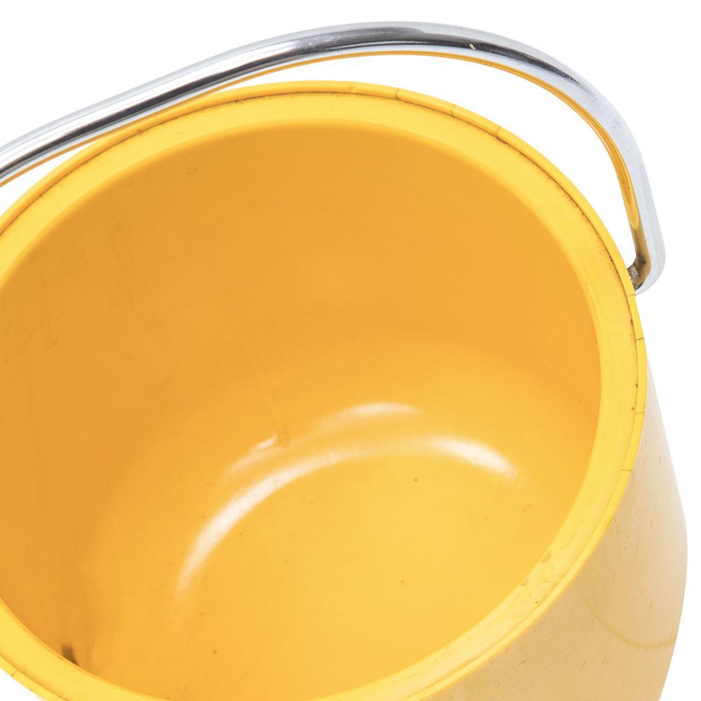 Short Yellow Ice Bucket w Lid