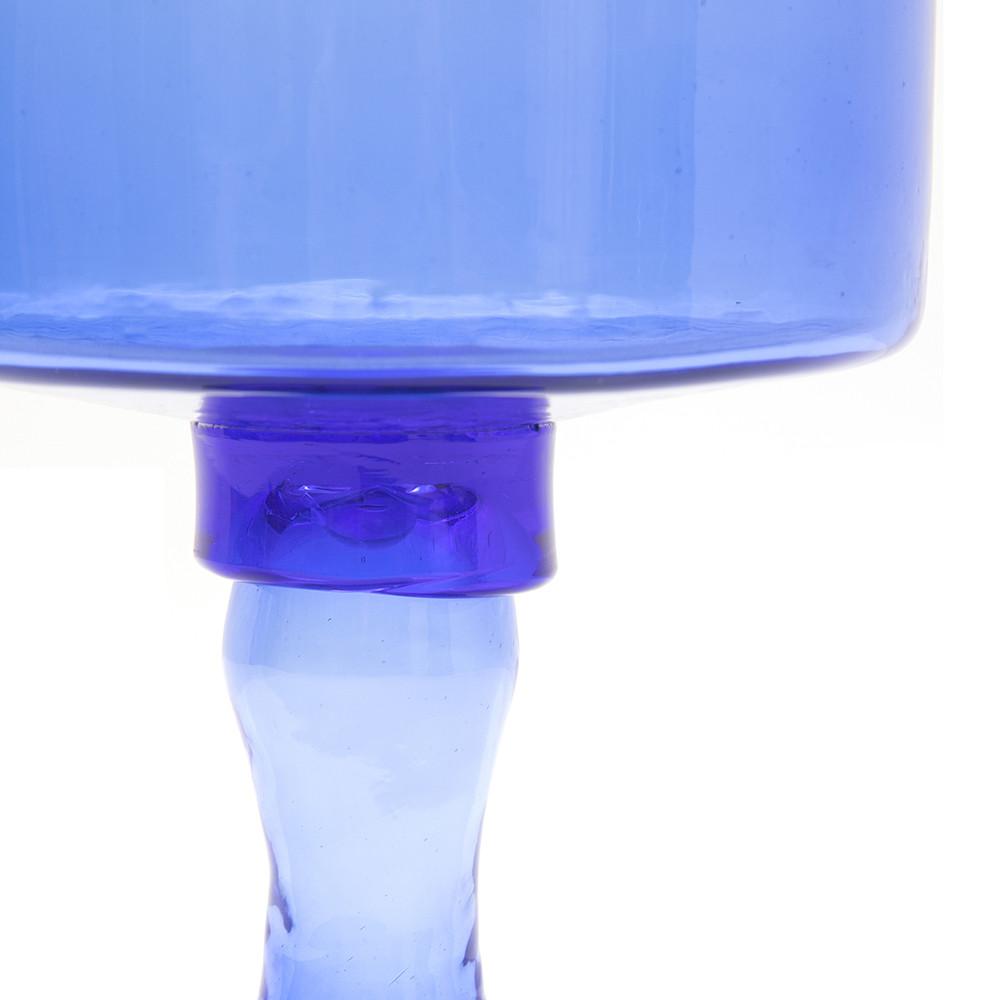 Blue Large Glass Goblet