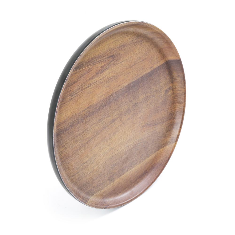 Oval Wood Grain Plate