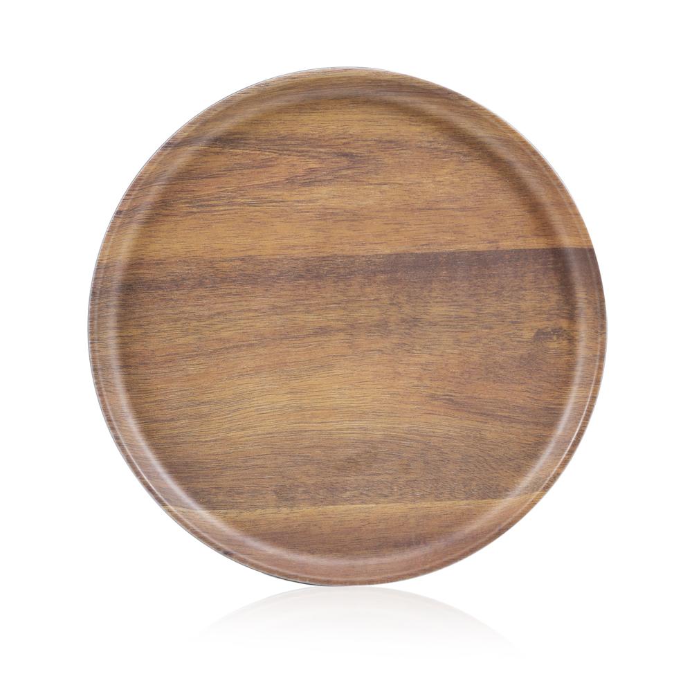 Oval Wood Grain Plate