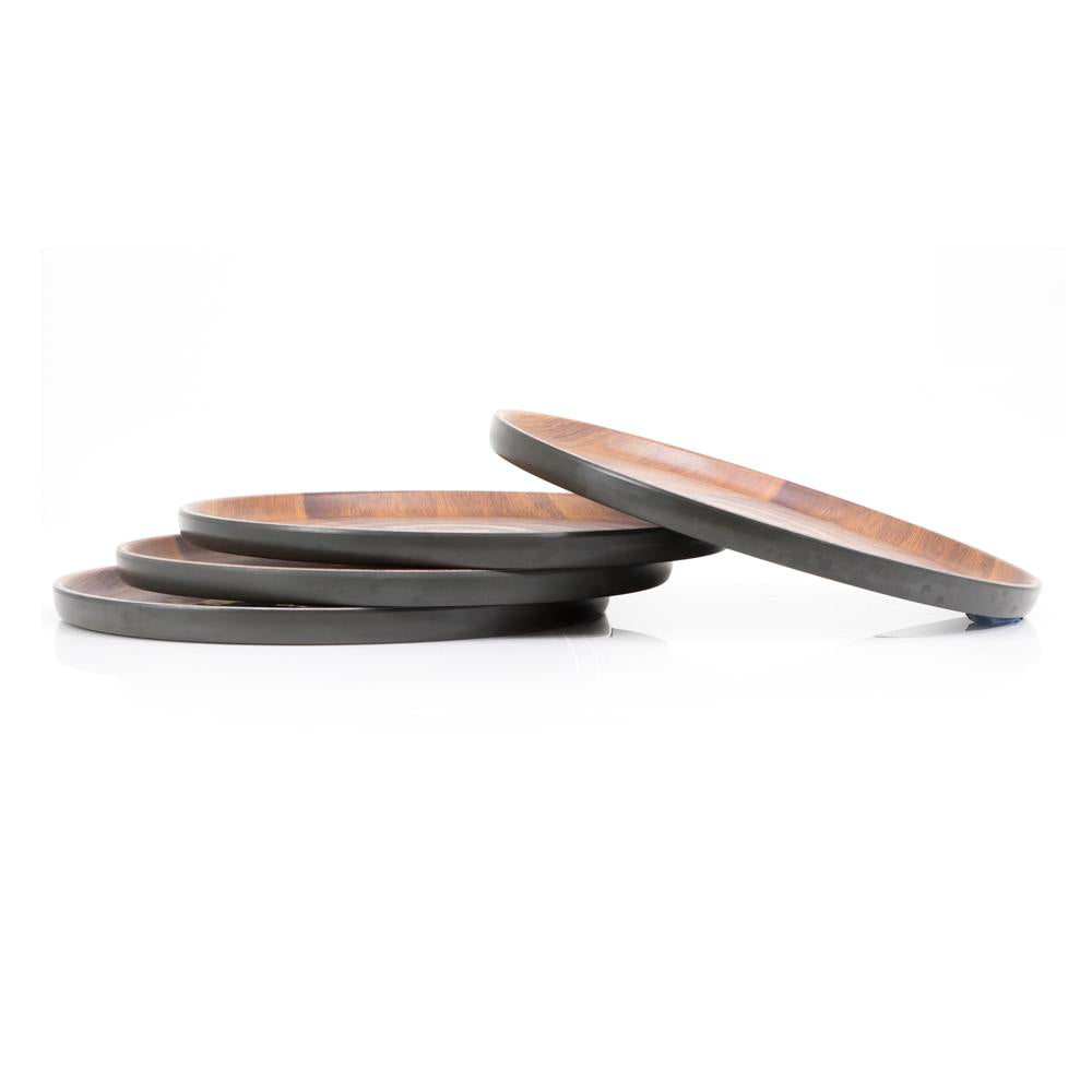 Oval Wood Grain Plate
