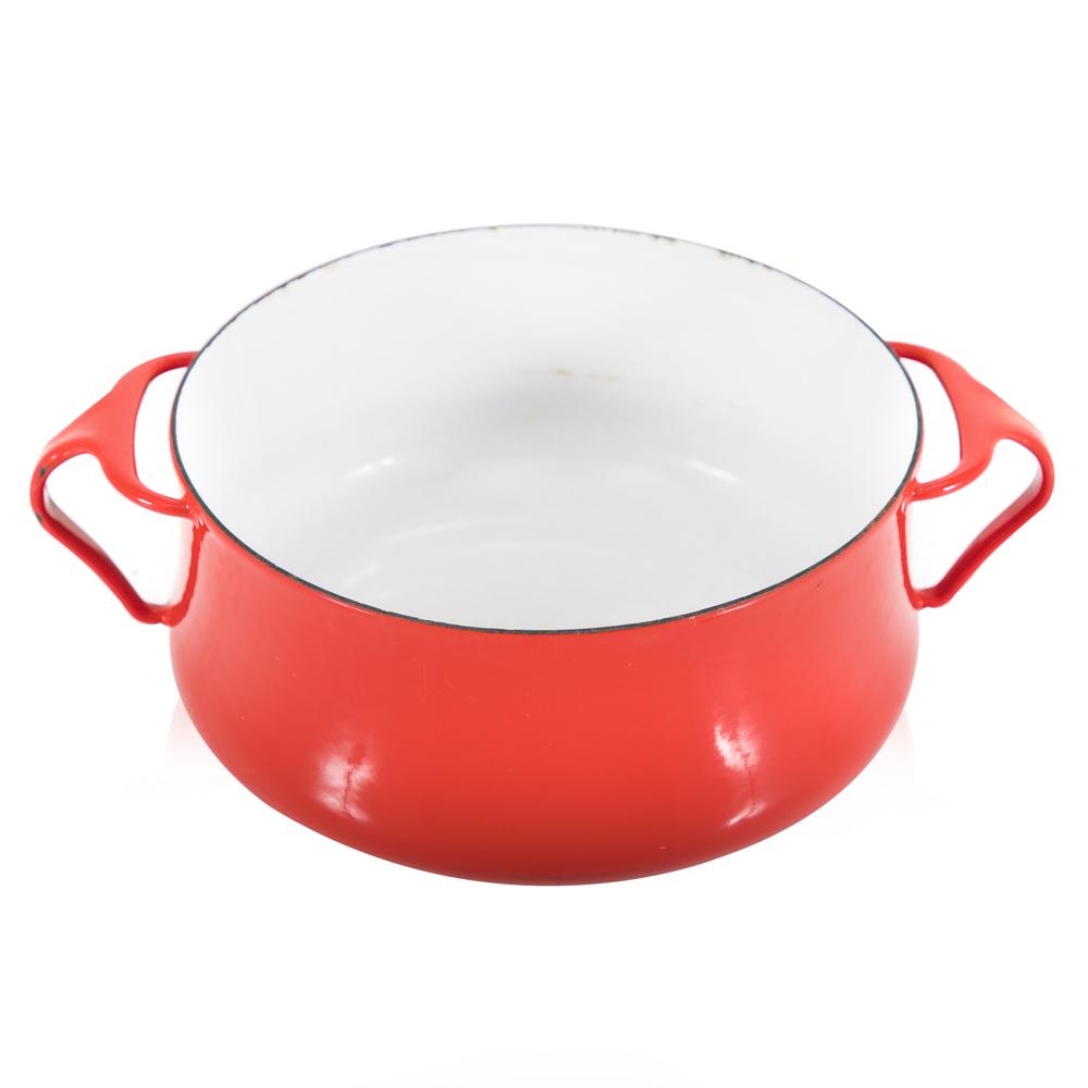 Red Metal Danish Pot Set