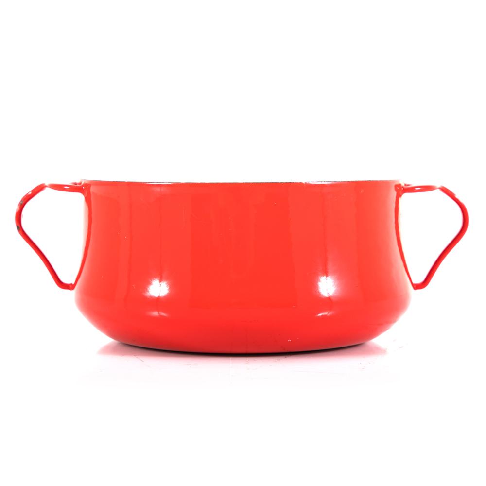 Red Metal Danish Pot Set