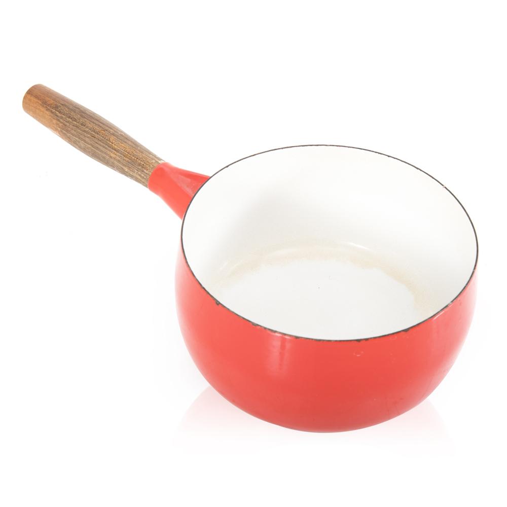 Red Metal Danish Pot Set