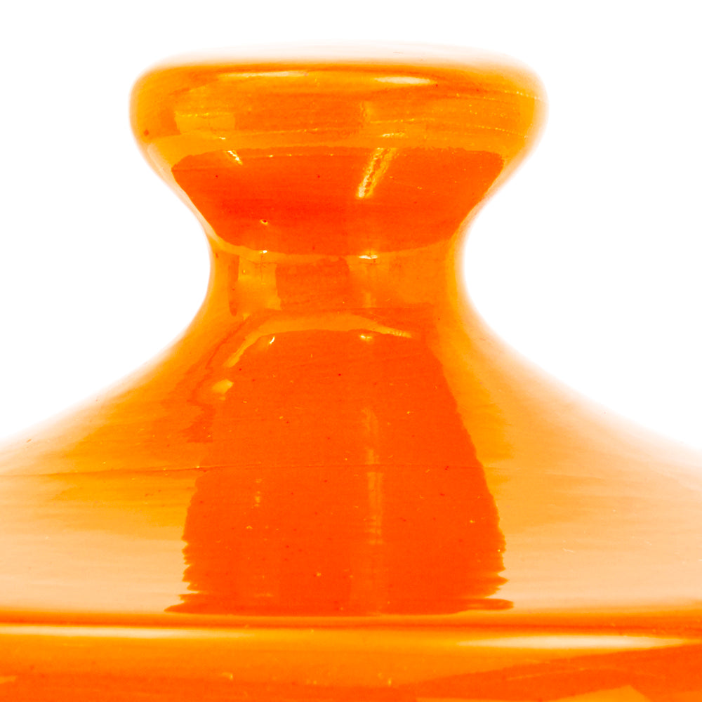 Orange Ceramic Cookie Jar