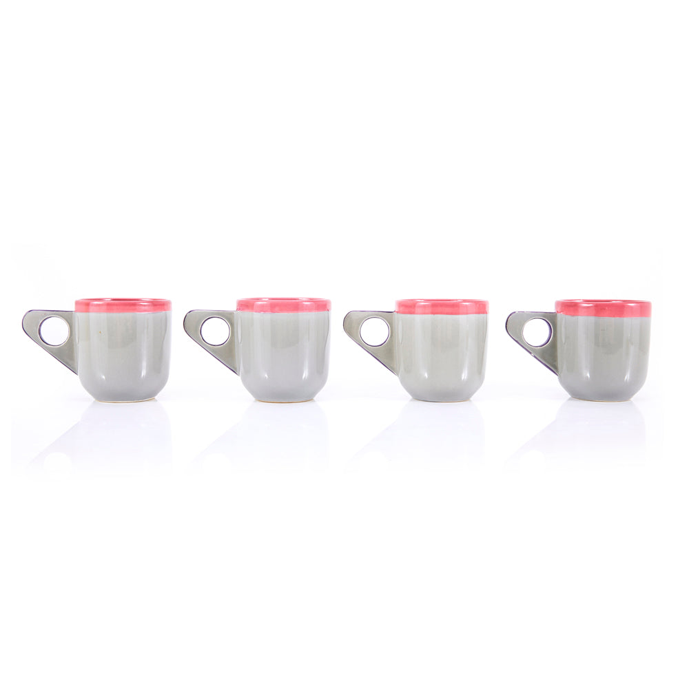 Grey and Pink 80s Mug