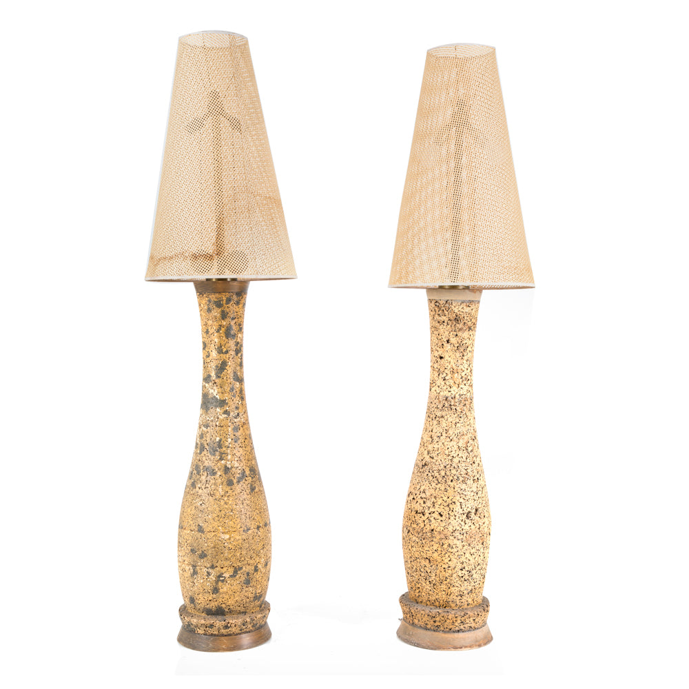 Large Cork Floor Lamp