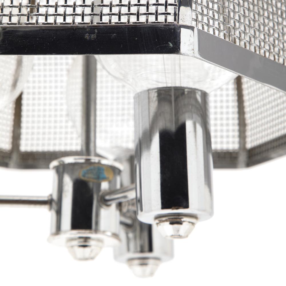 Chrome Mesh Dome Pendant Lamp