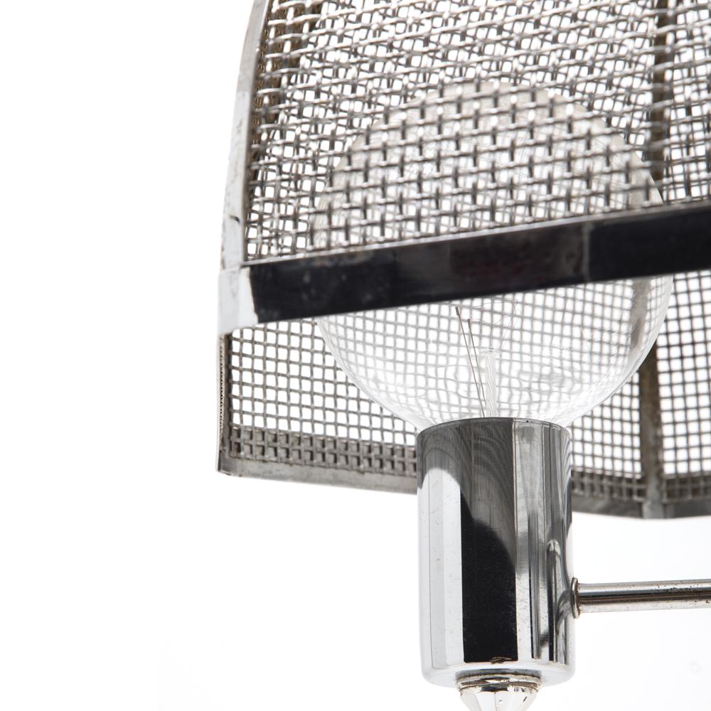 Chrome Mesh Dome Pendant Lamp