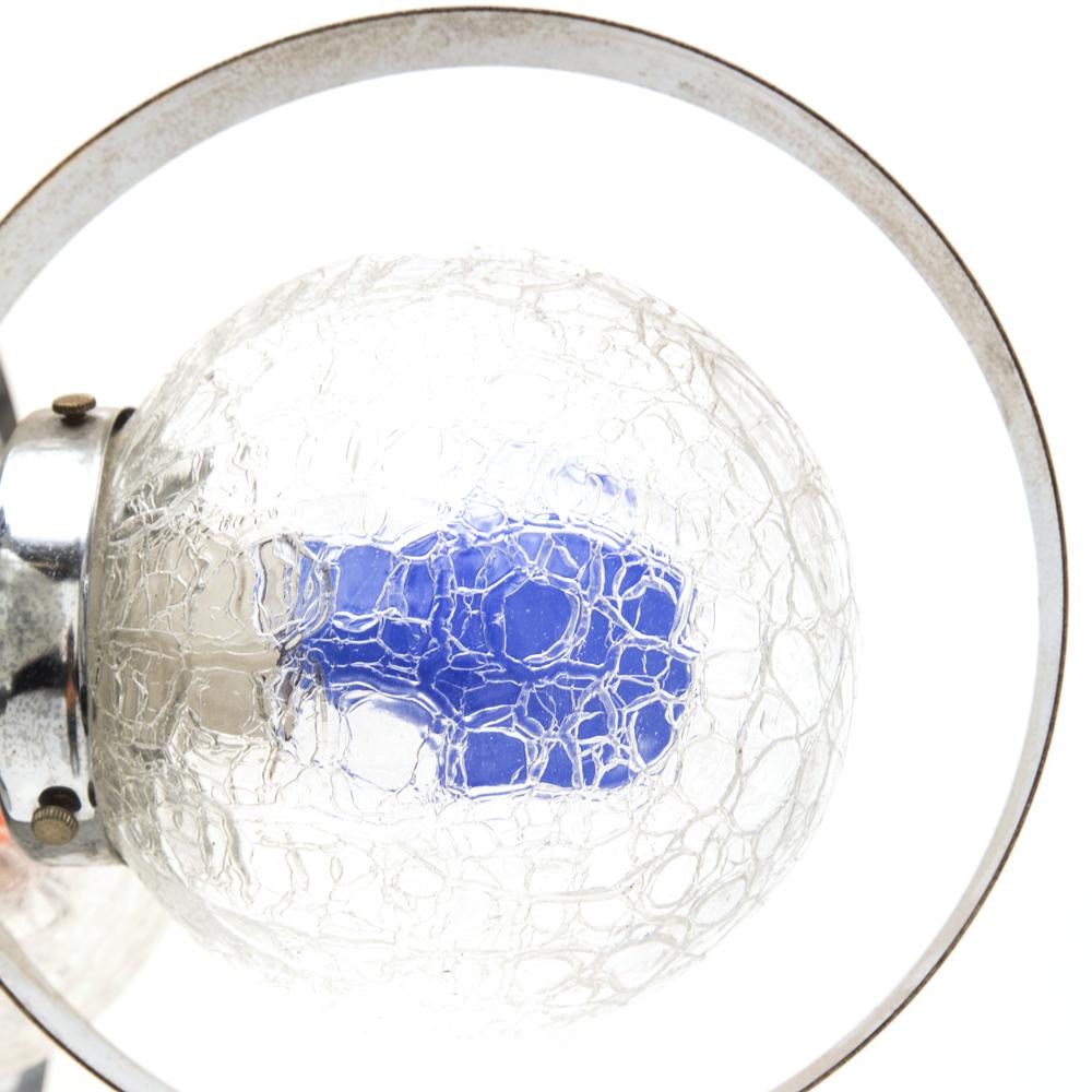 Chrome Clear Globe 1970's Chandelier