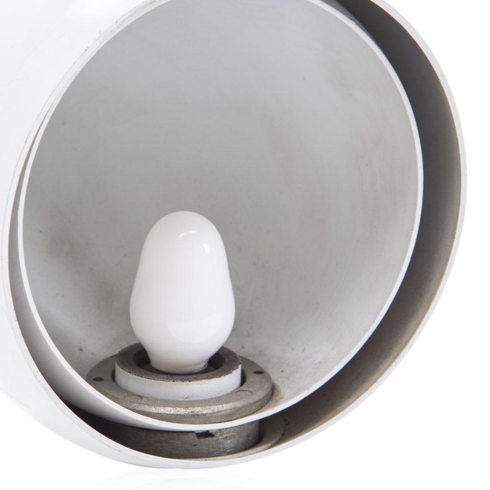 White Circular Eye Table Lamp