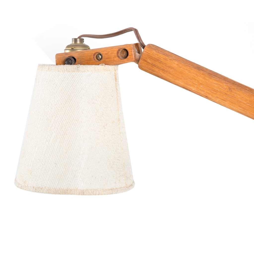 Wooden Hinged Clasp Lamp