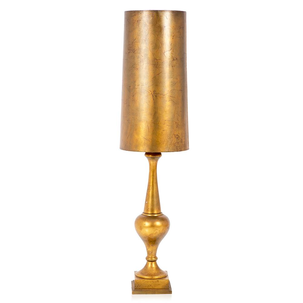 Very Tall Solid Gold Table Lamp