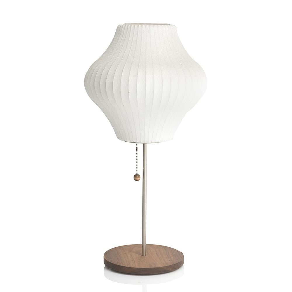 Wood Base Bubble Lamp