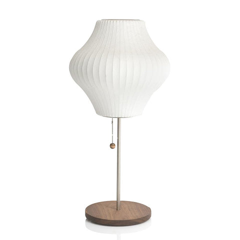 Wood Base Bubble Lamp