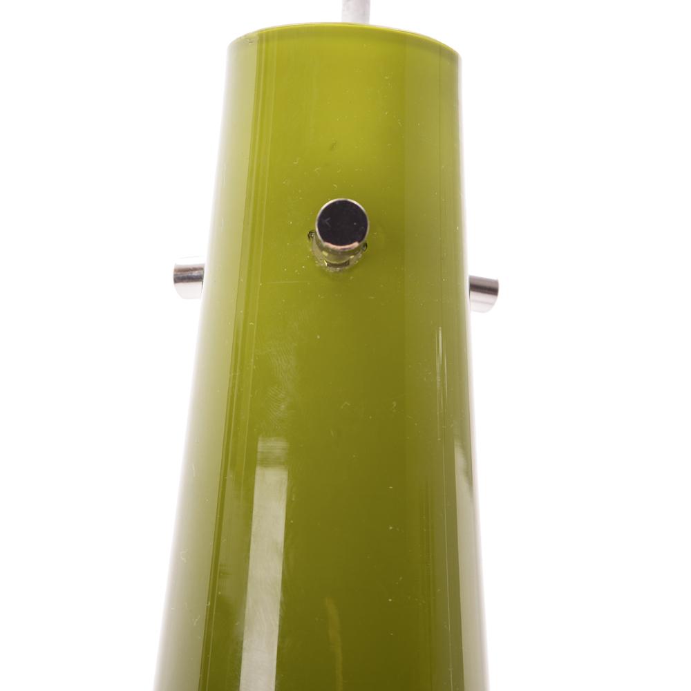Green Glass Teardrop Pendant Light