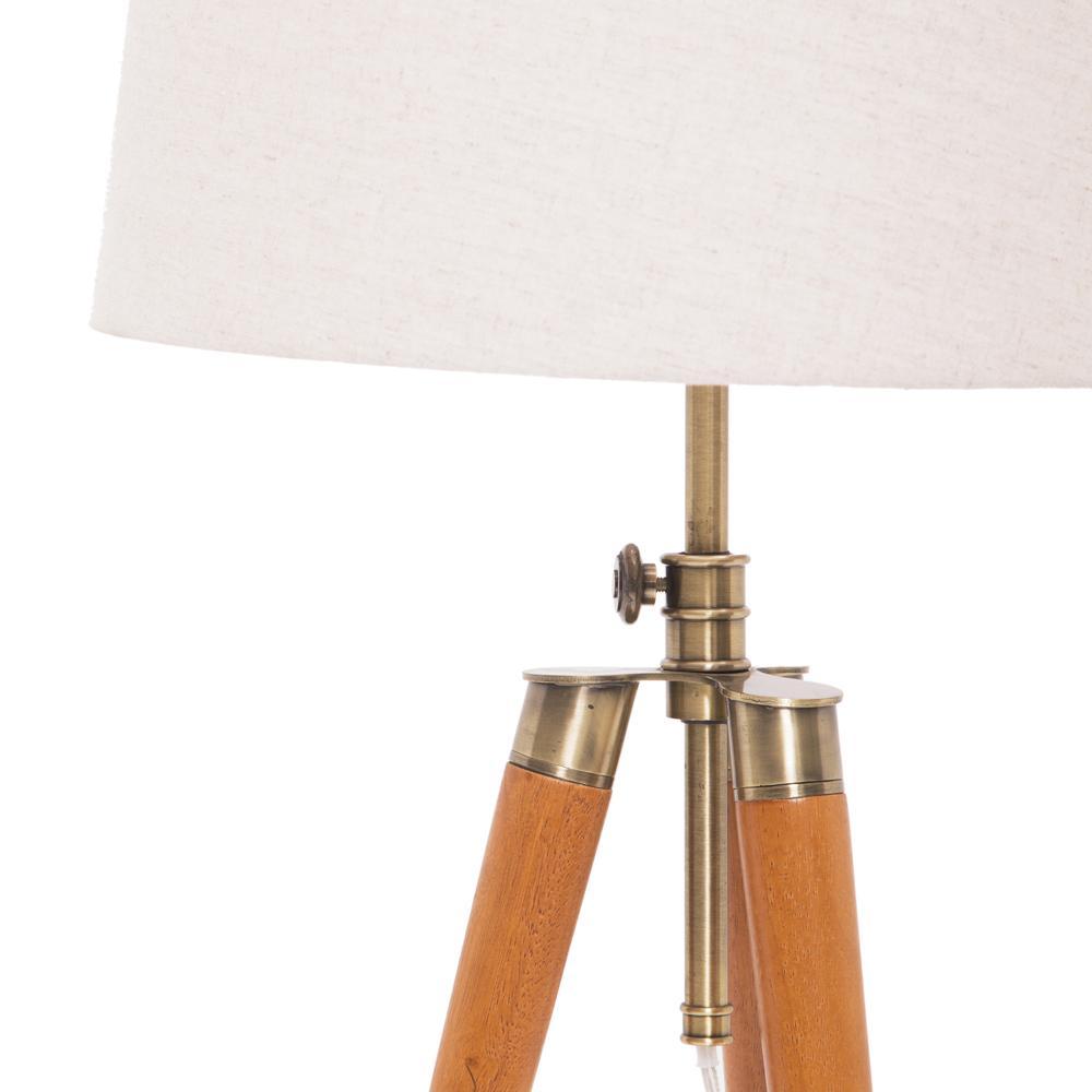 Wood Tripod Table Lamp