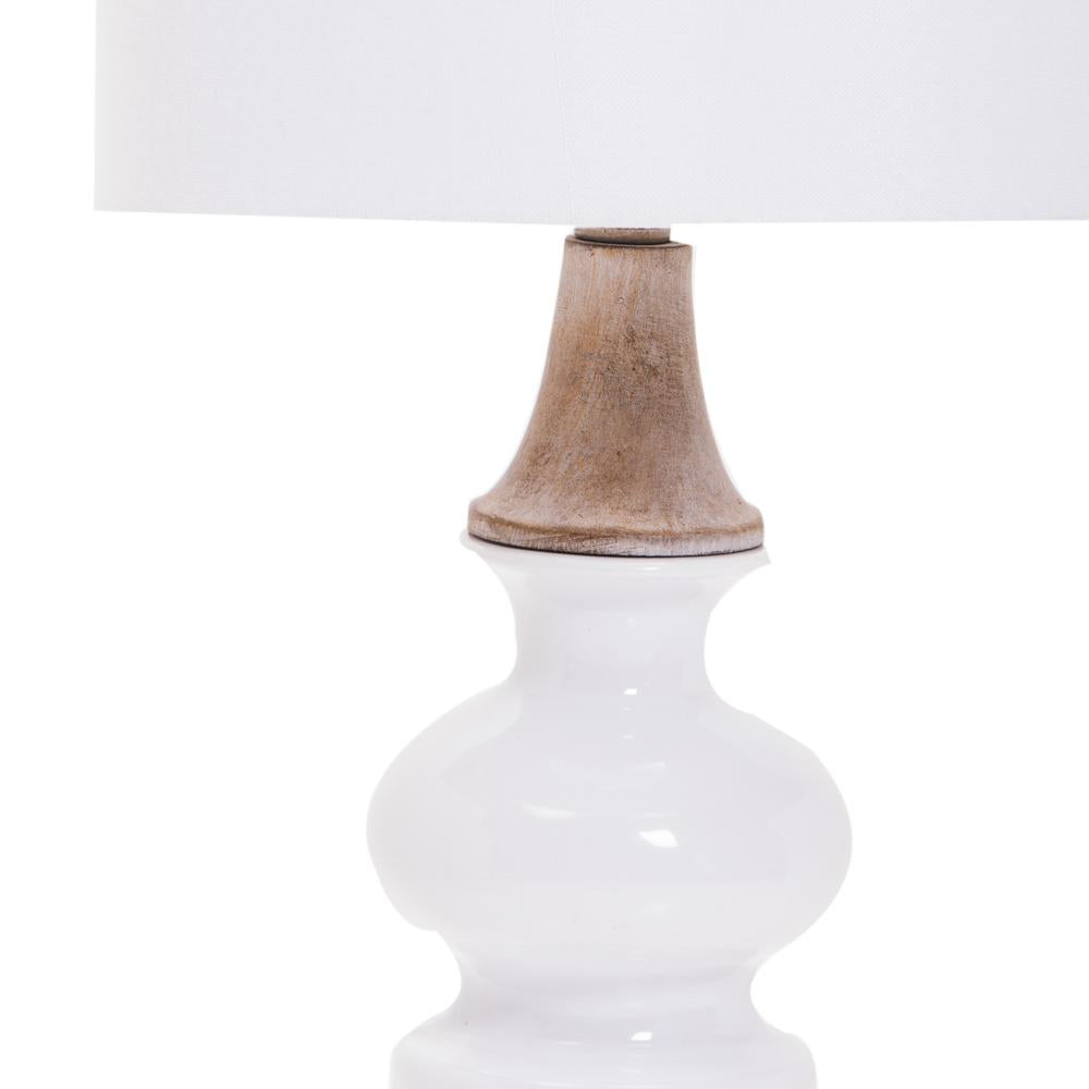 Contemporary White Ceramic Table Lamp