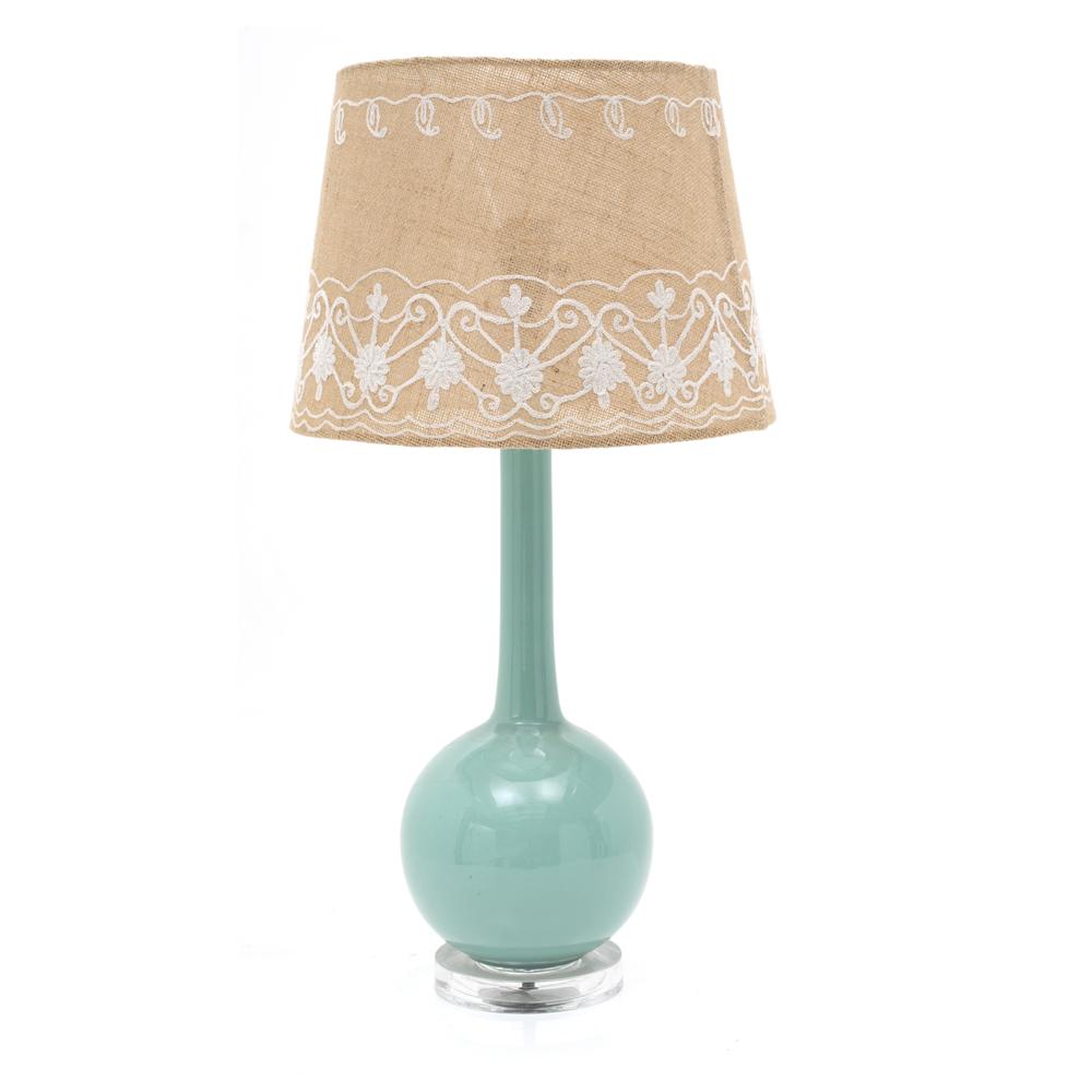 Turquoise Ceramic Table Lamp