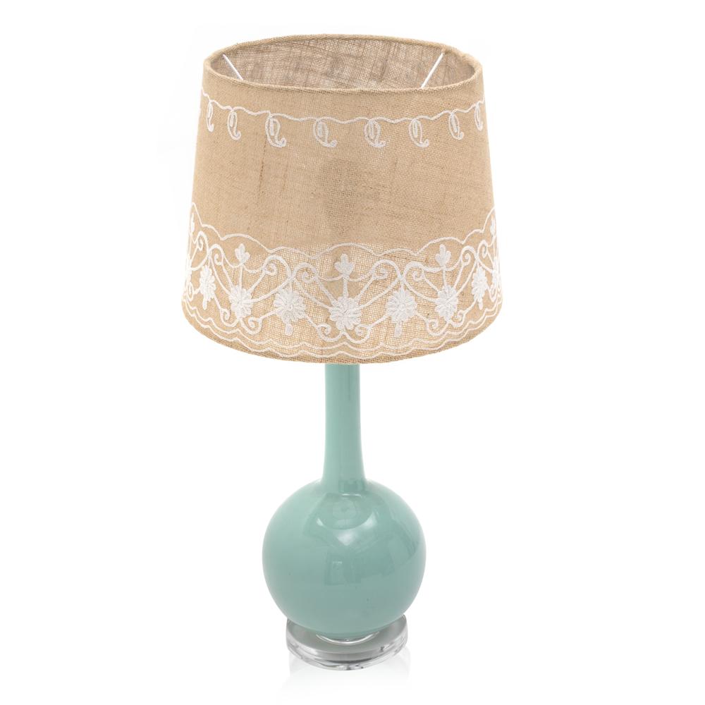 Turquoise Ceramic Table Lamp
