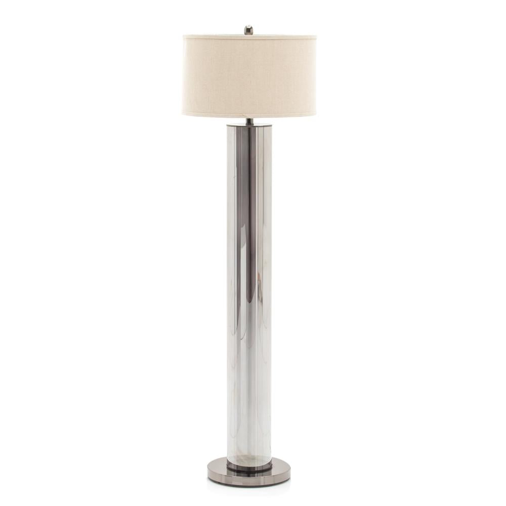 Smoke Glass Floor Lamp