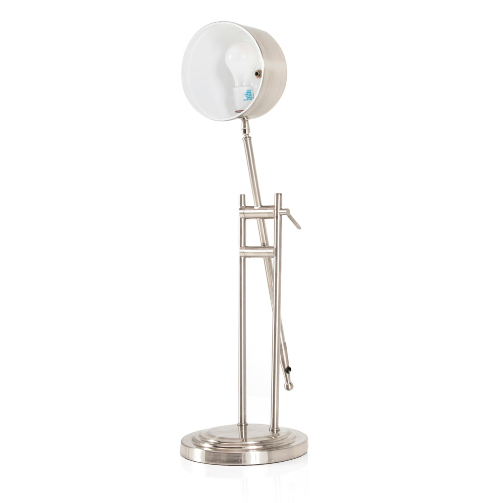 Silver Adjustable Desk Lamp