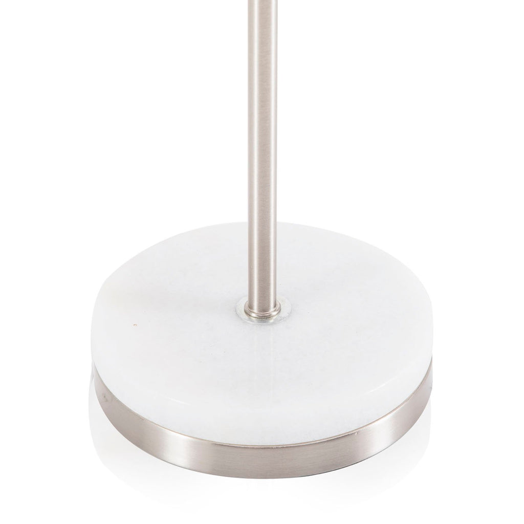 White Aluminum Table Lamp