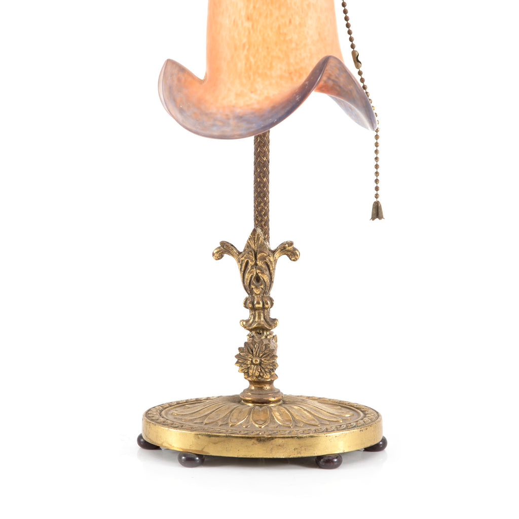 Gold Art Nouveau Tulip Lamp