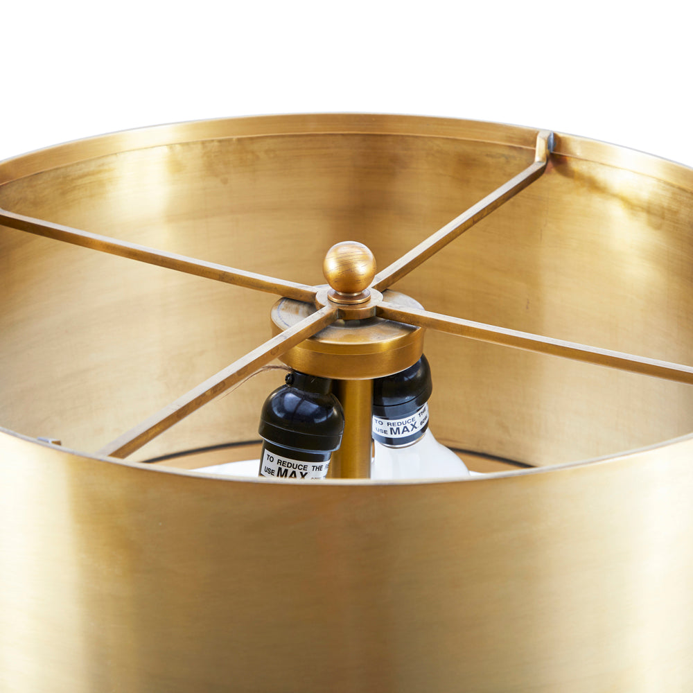 Gold Table Lamp with Gold Shade