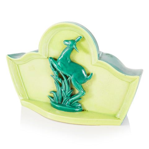 Green Ceramic Deer Mantle Lamp
