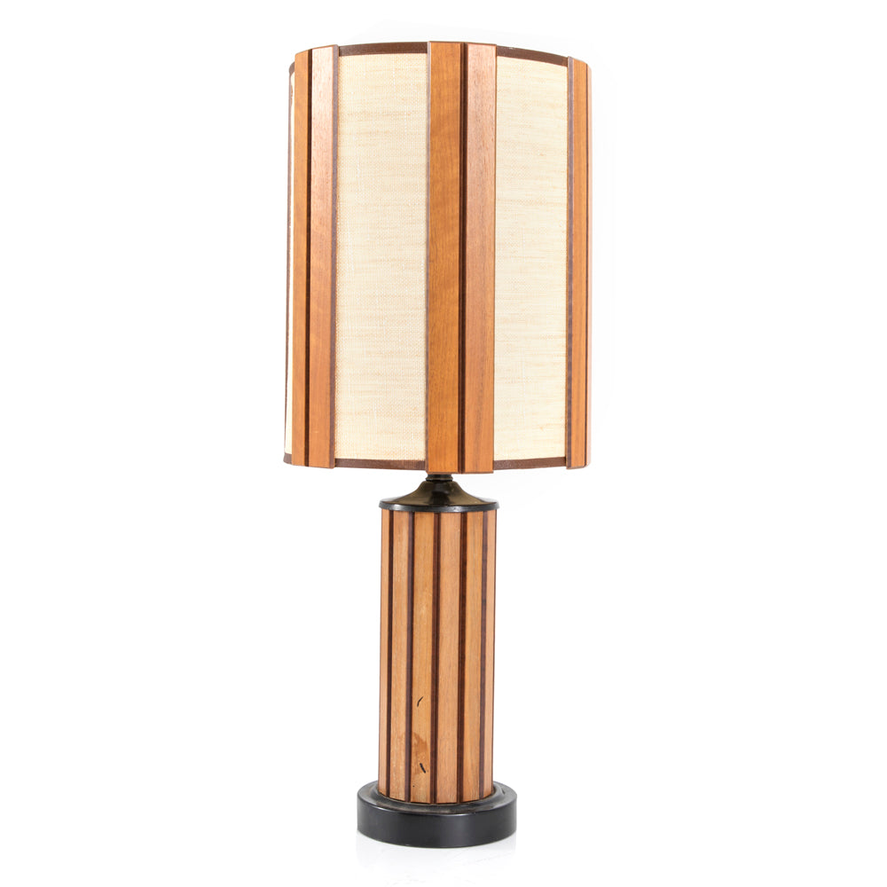 Wood Panel Table Lamp
