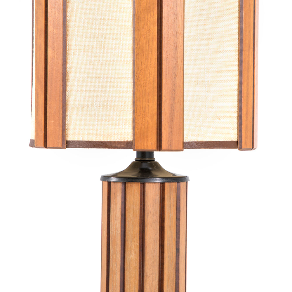 Wood Panel Table Lamp