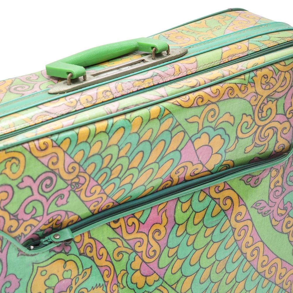 Green and Pink Suitcase