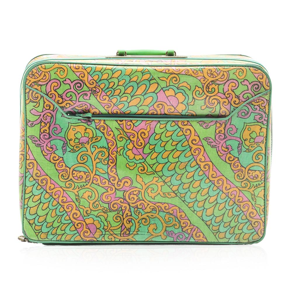 Green and Pink Suitcase